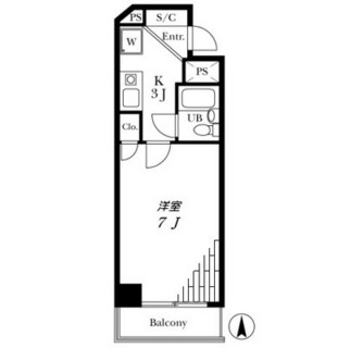 東京都世田谷区宮坂３丁目 賃貸マンション 1K