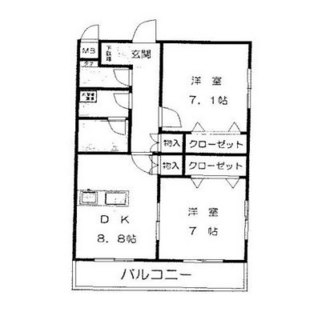 東京都世田谷区若林３丁目 賃貸マンション 2LDK