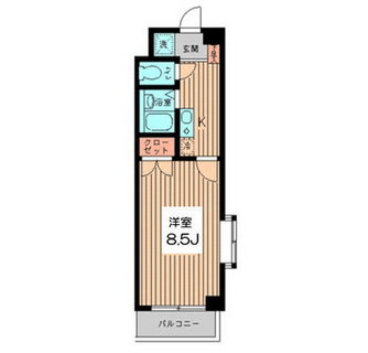 東京都世田谷区奥沢７丁目 賃貸マンション 1K